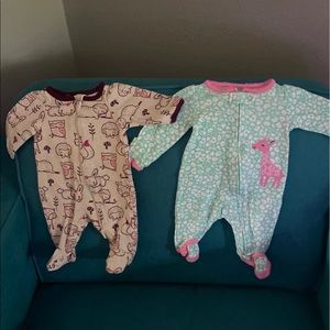 Newborn girl sleepers